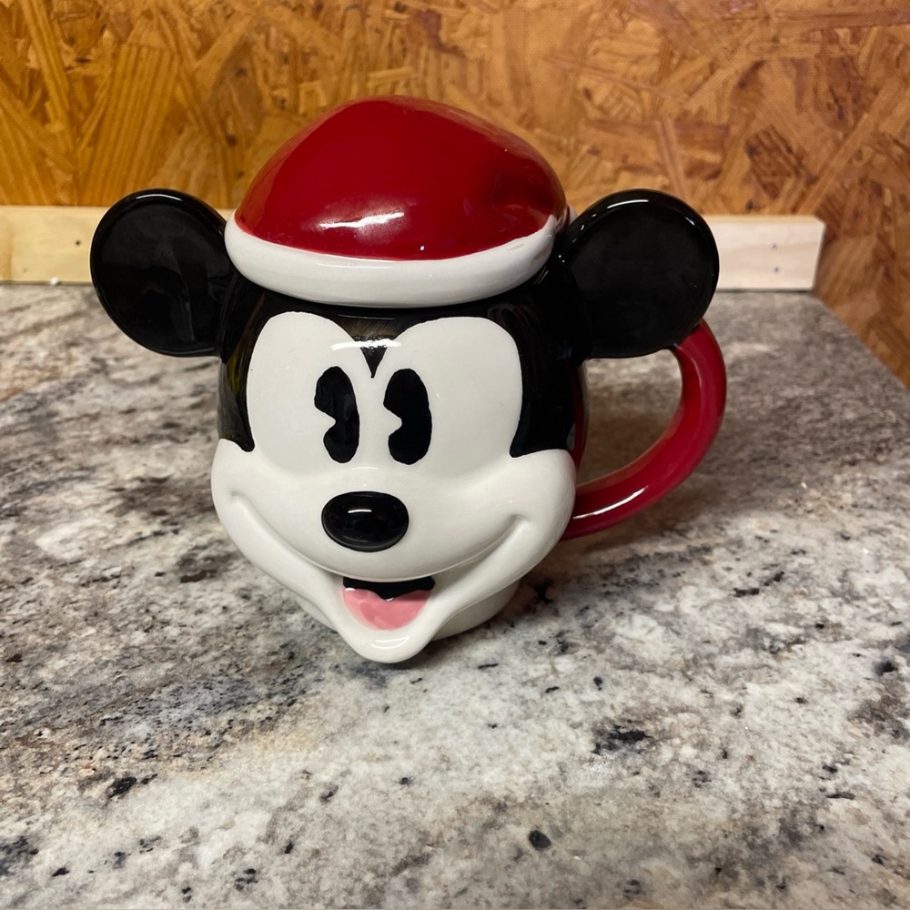 Disney Christmas Mickey Mouse Santa Hat Mug With Lid from Kohl’s